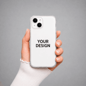 iPhone 13 Mini custom case transparent personalised with photo