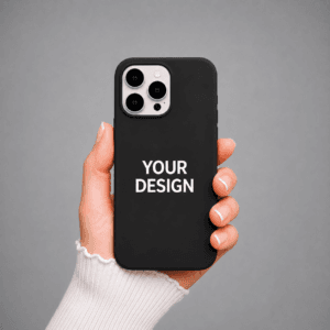 iPhone 14 Pro custom case black personalized with photo
