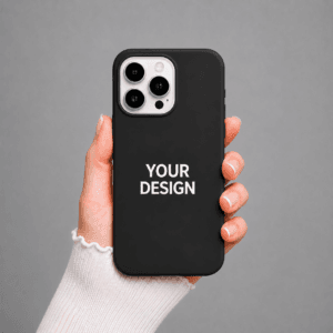 iPhone 15 Pro custom case black personalized with photo