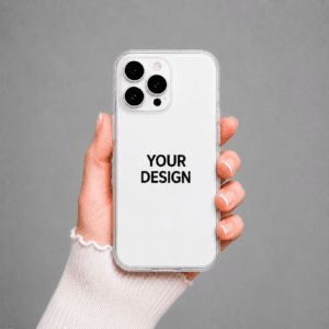 iPhone 15 Pro custom case transparent personalised with photo