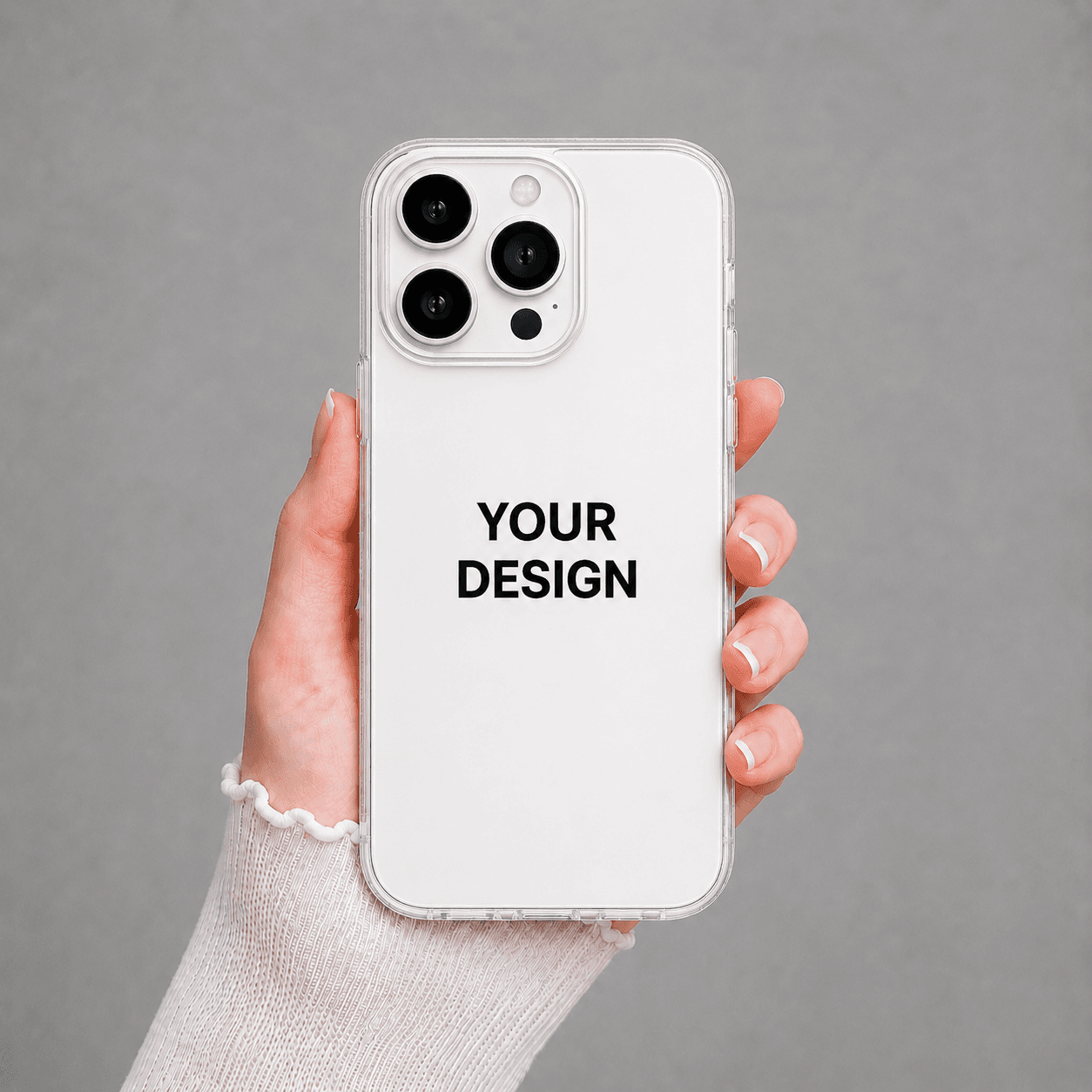 iPhone 16 Pro custom case transparent personalised with photo