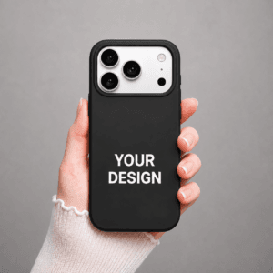 iPhone 17 Pro custom case black personalized with photo