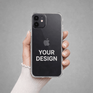 iPhone 12 custom case transparent personalised with photo