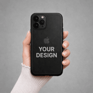 iPhone 12 Pro custom case black personalized with photo