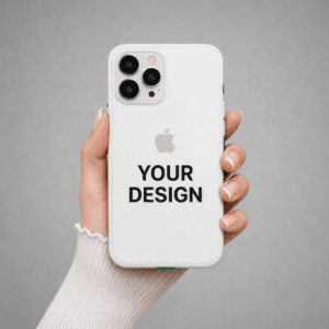 iPhone 12 Pro custom case white with uploaded photo design